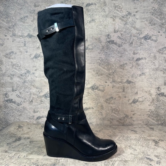 Cole Haan x Nike Air black wedge boots - Picture 1 of 14